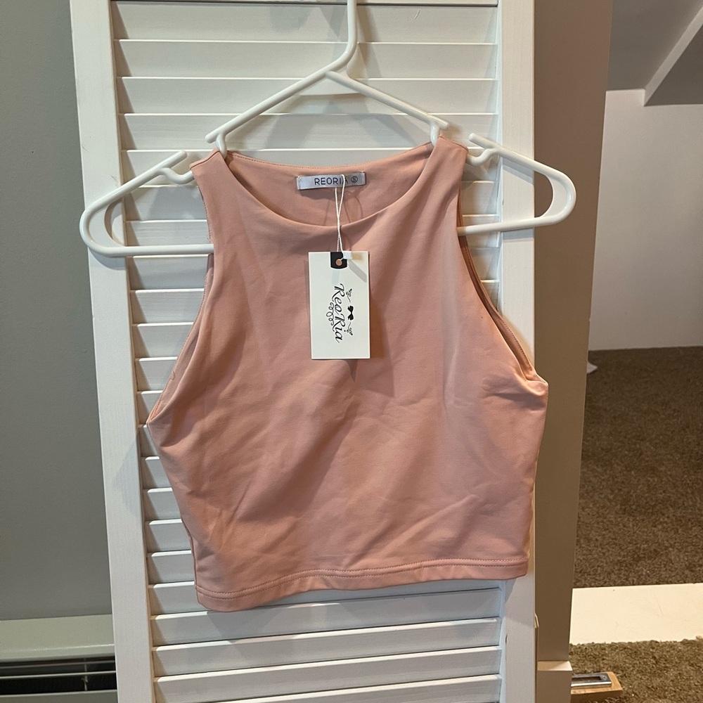 Pink workout top